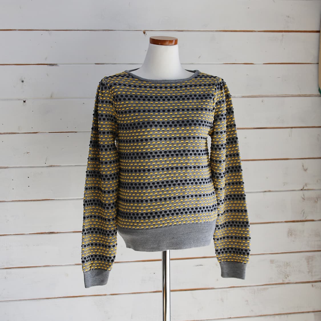 Face campana 패턴 니트 (여성용) 상품이미지1