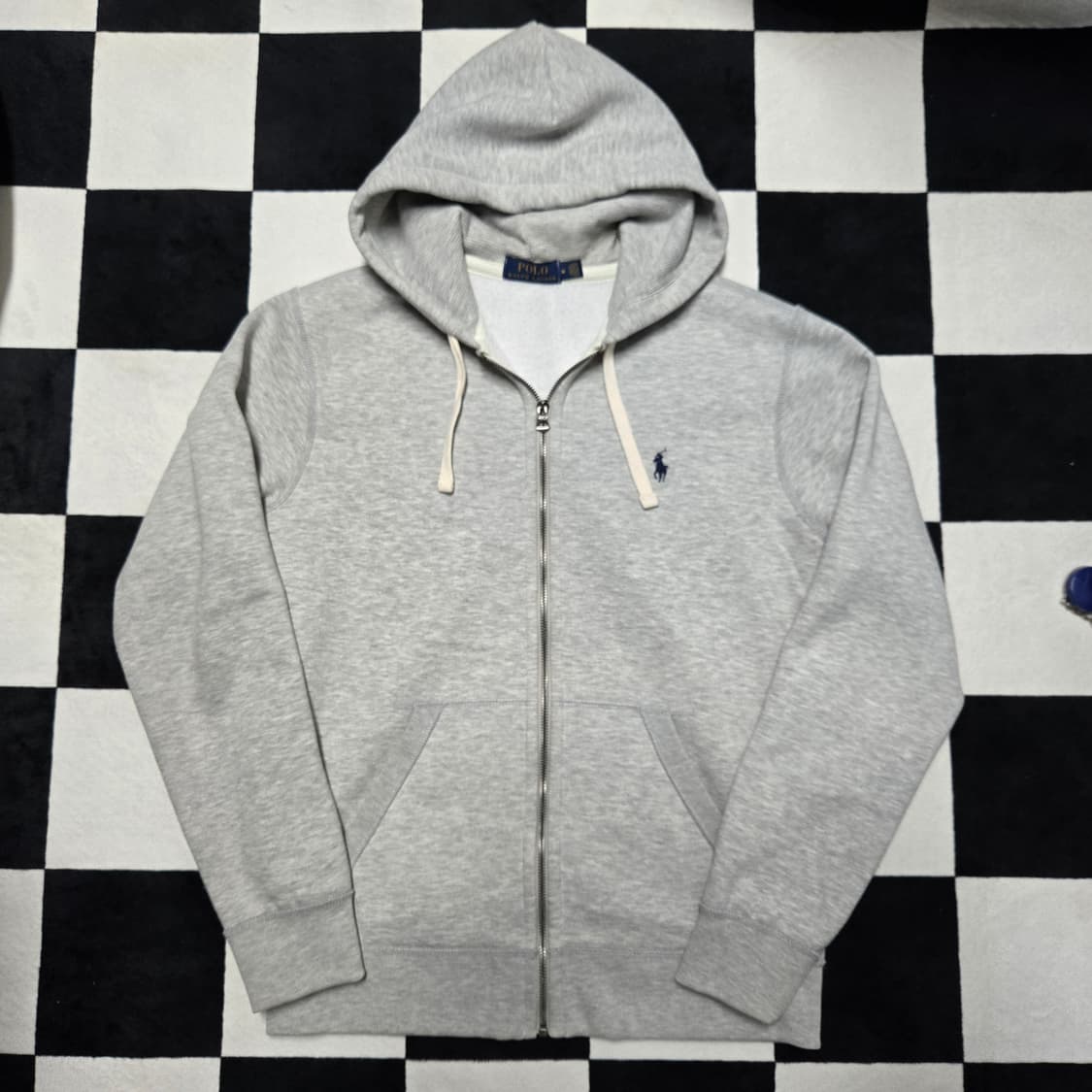 M 폴로랄프로렌 써멀 후드집업 그레이 상품이미지1