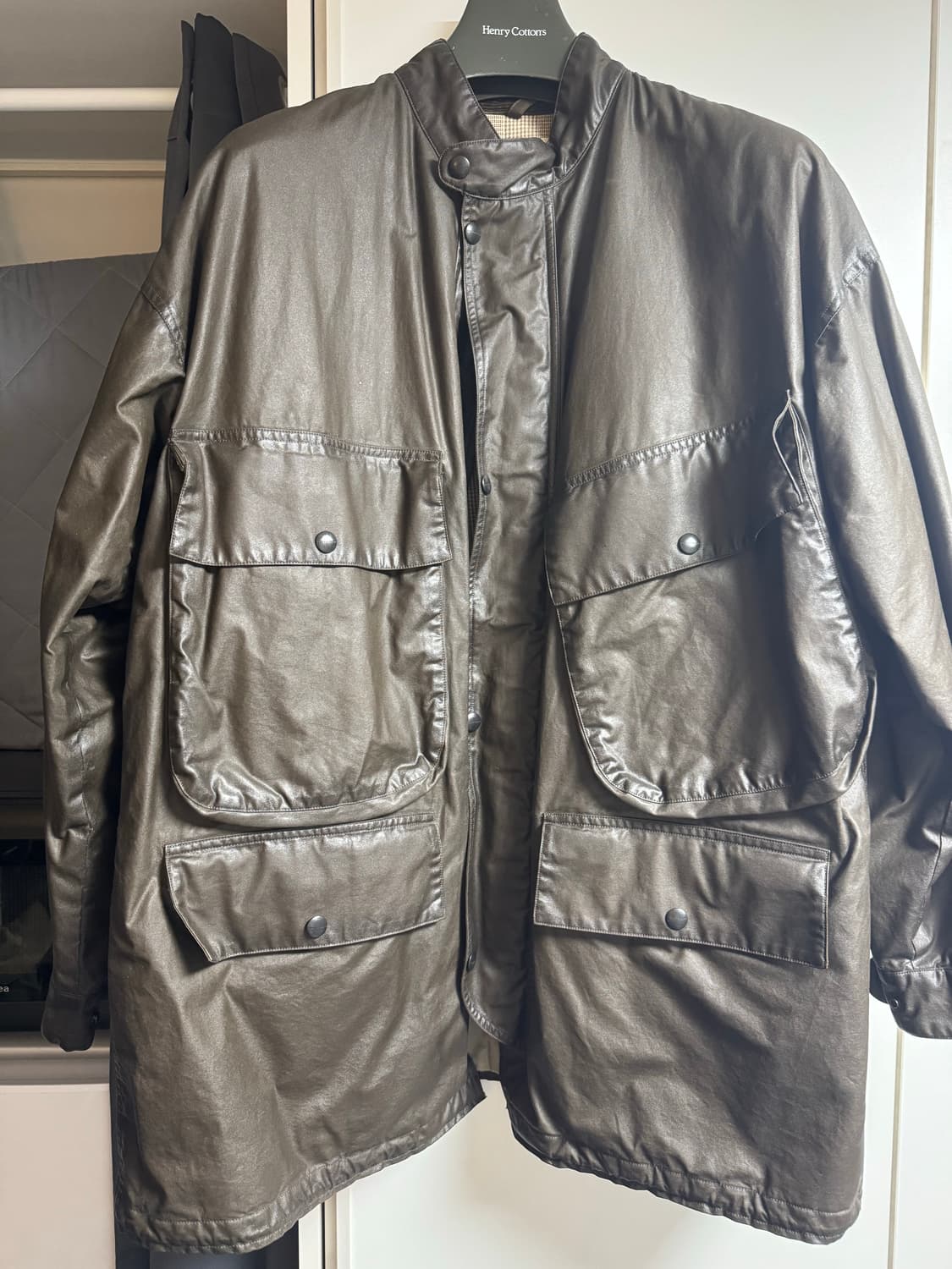 올드조 파티나 오일드 허스키 왁스 자켓 40 사이즈 상품이미지2