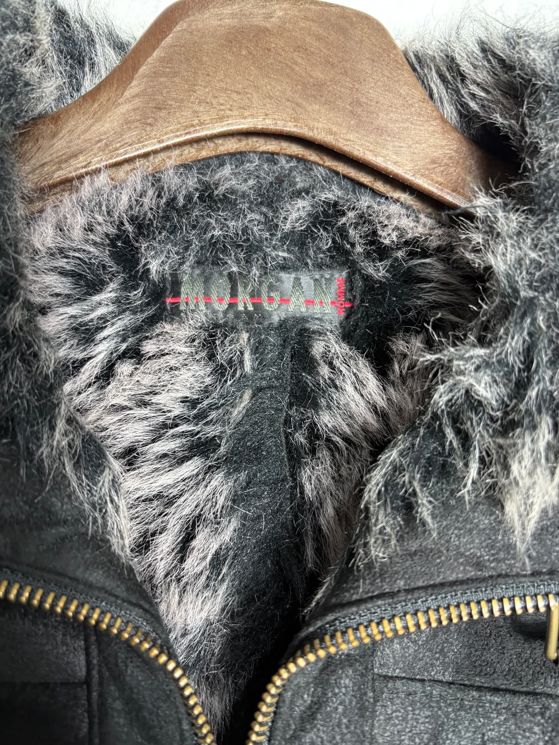 Morgan homme 블랙 무스탕 상품이미지5