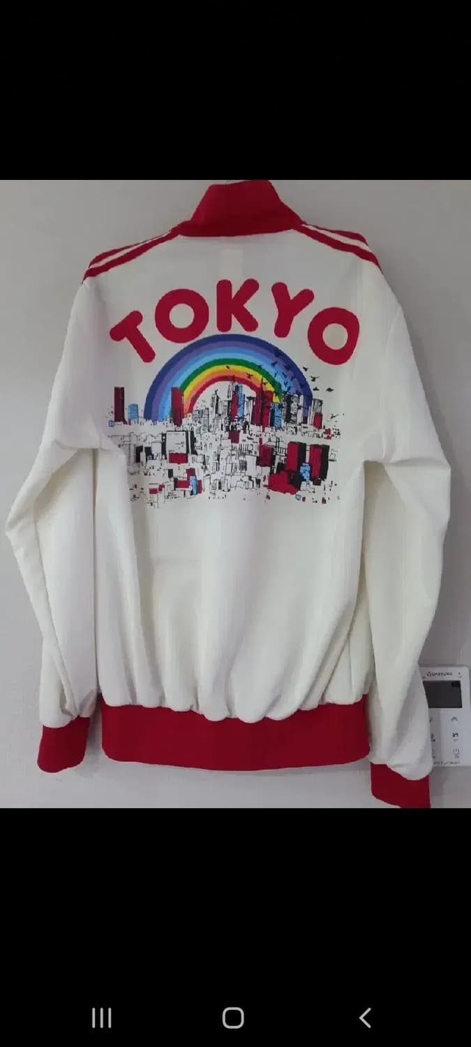 아디다스 도쿄 흰빨 화이트 저지 져지집업 100/L 상품이미지4