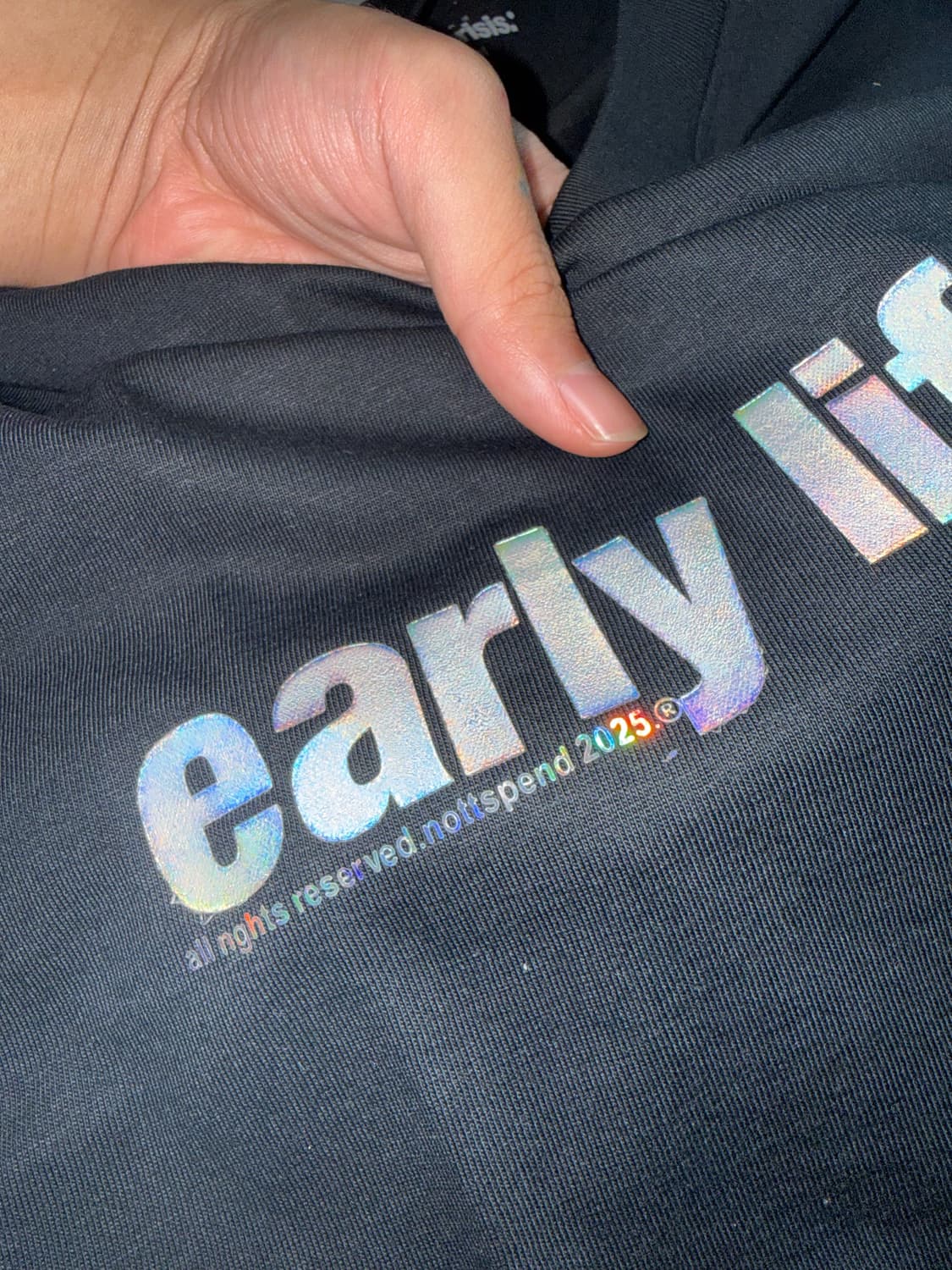 (S) Nettspend "Early life crisis" 홀로그램 티 상품이미지3