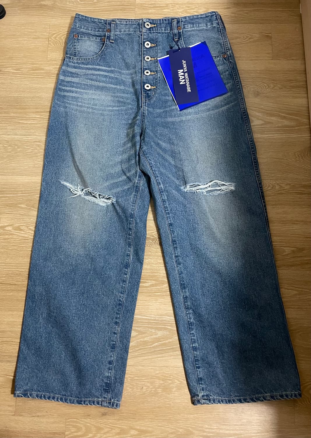 [새상품 S] 준야 와타나베 맨 디스트레스드 데님 상품이미지4