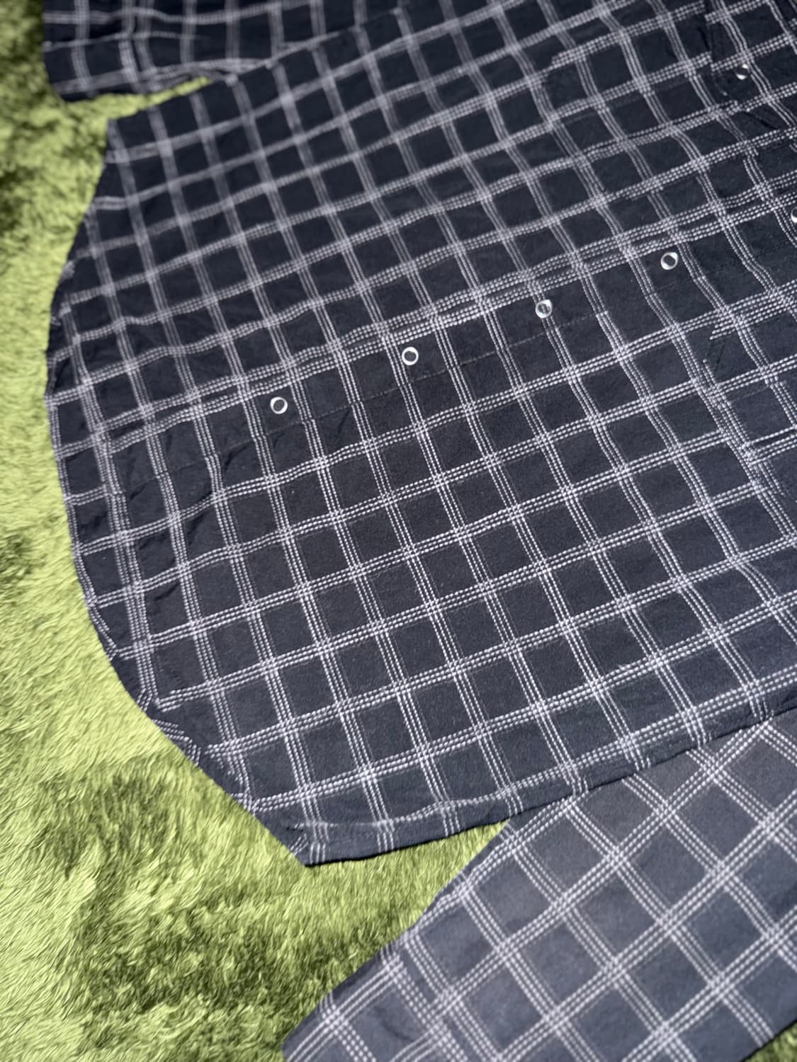[M] Carhartt 칼하트 재팬 릴리즈 윈도우페인 체크 워크 셔츠 상품이미지5