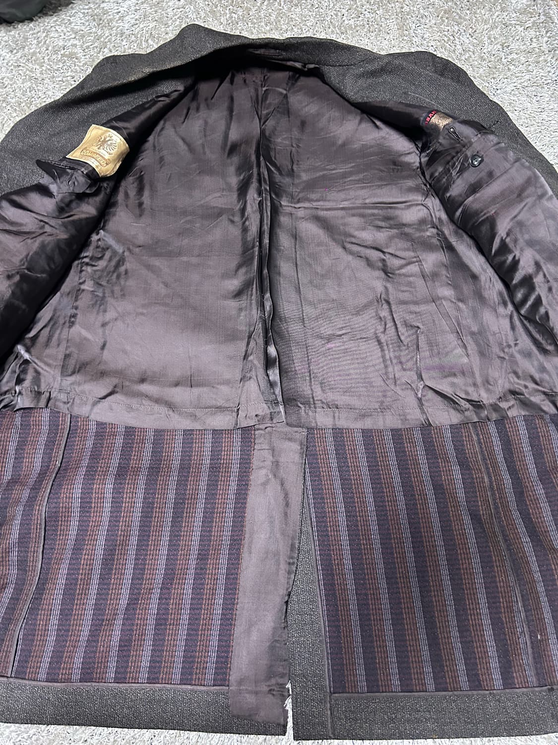 일제 커스텀 울 트랜치코트 사이즈 105 상품이미지7