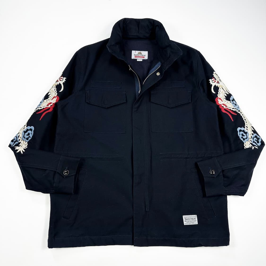 세인트페인 네이비 자수 사파리 자켓 (M) 상품이미지2