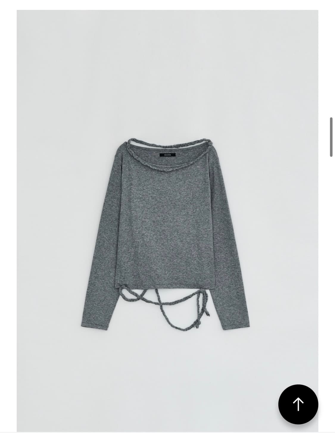 DIAGONAL 다이애그널 BRAID STRING TOP (melange 상품이미지1