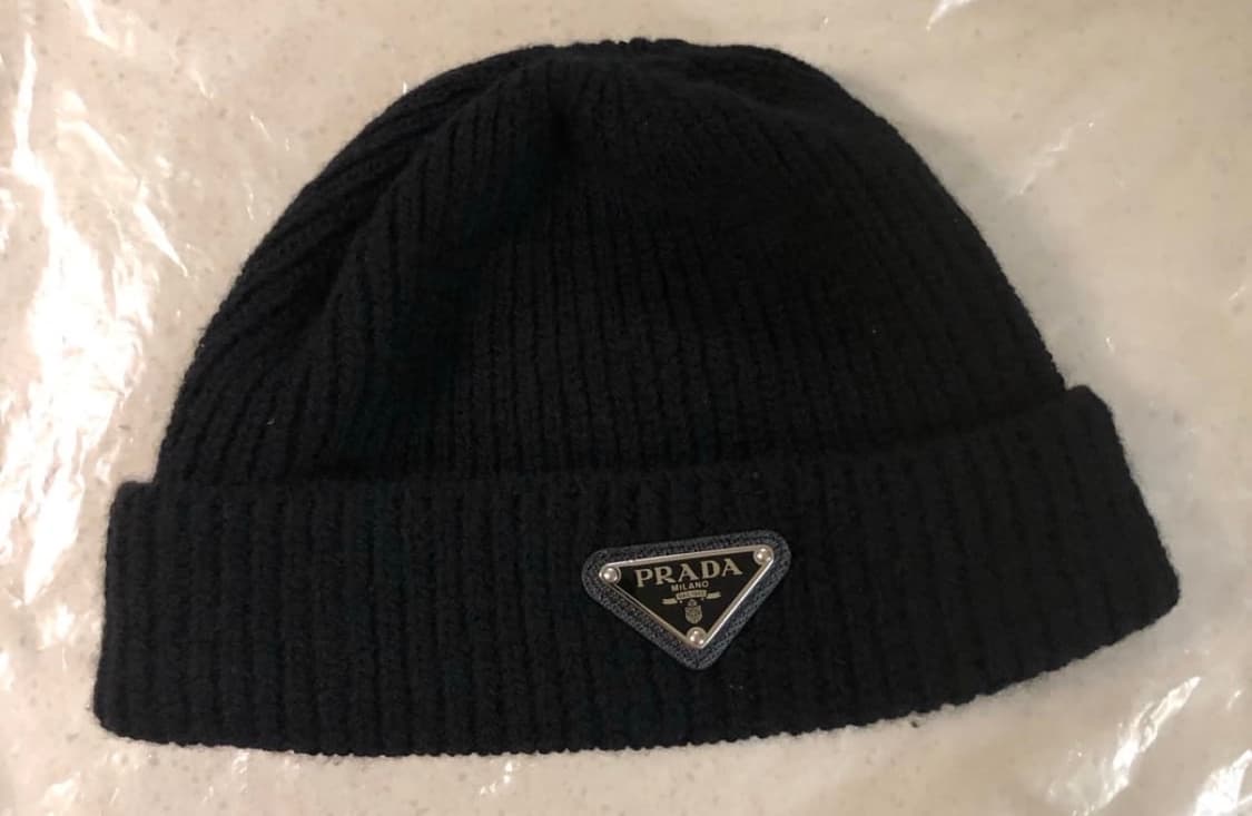 PRADA Black Wool Beanie Hat 상품이미지3
