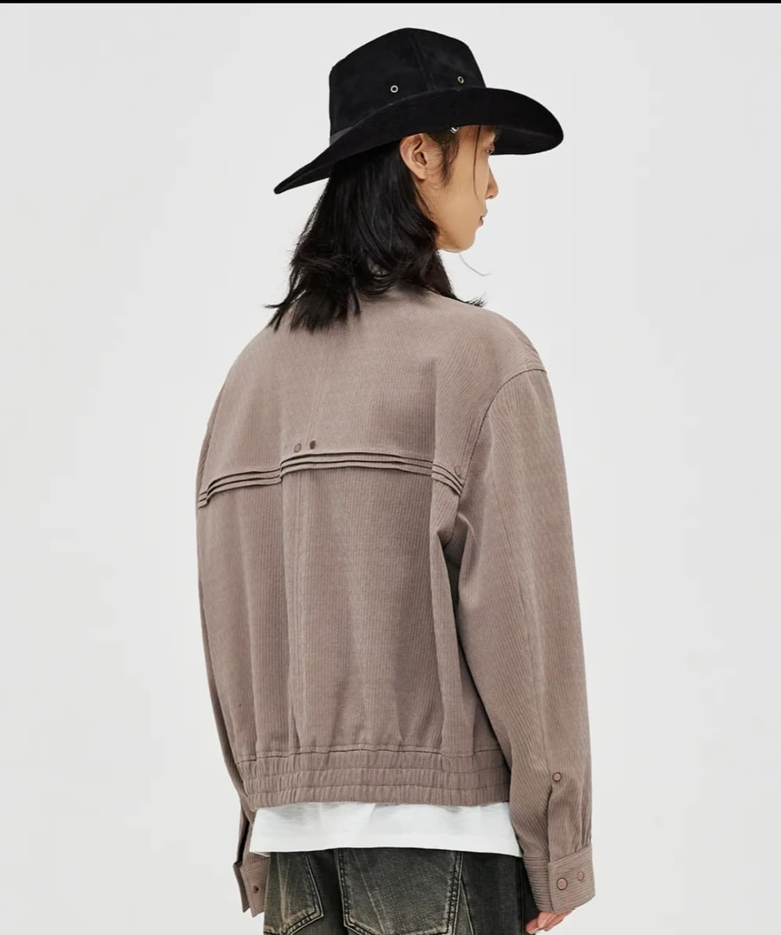 LMOOD 엘무드 더스티 웨스턴 블루종 라벤더 상품이미지8