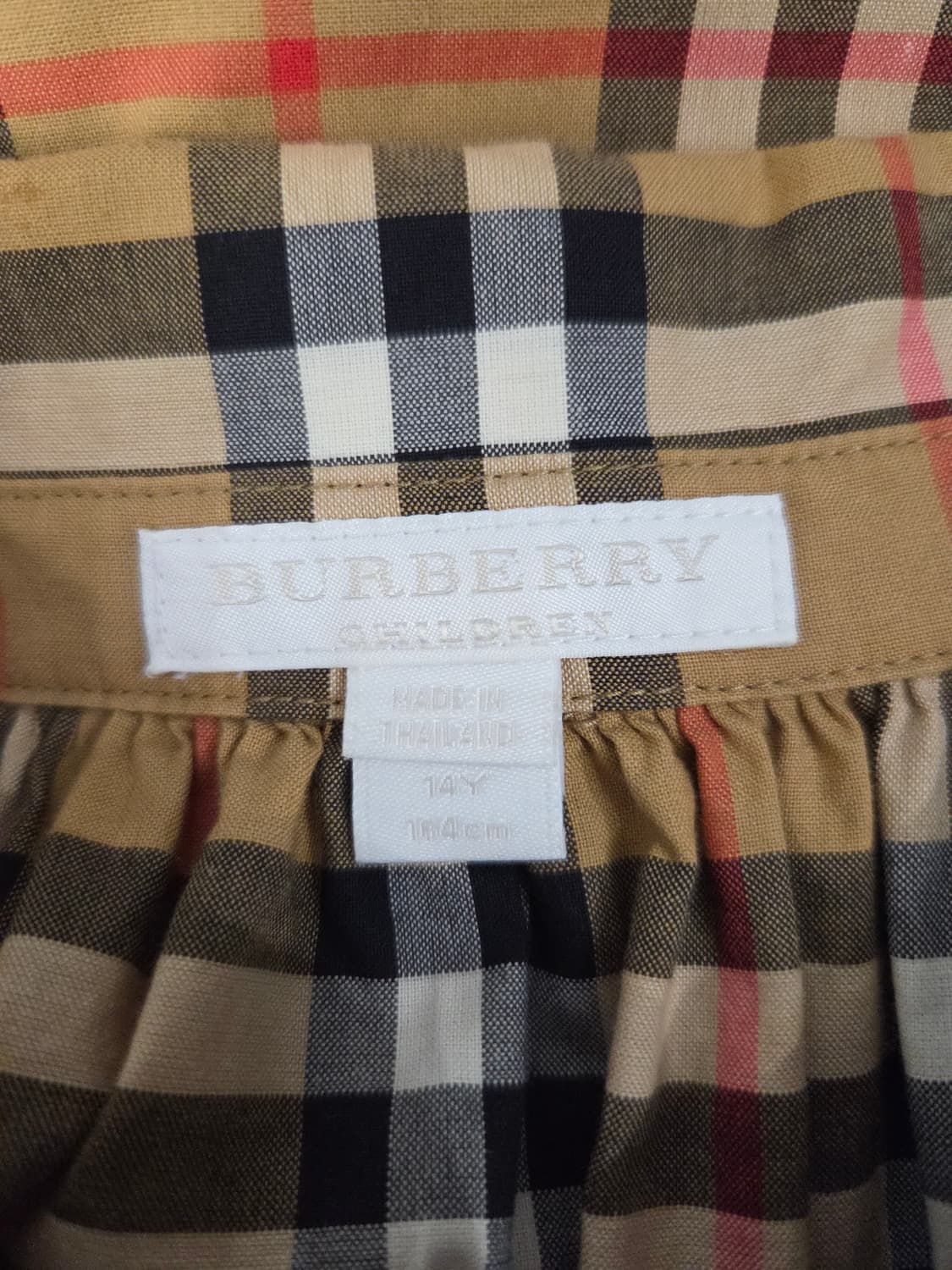 버버리(Burberry) 칠드런 노바체크 셔츠 원피스 상품이미지7