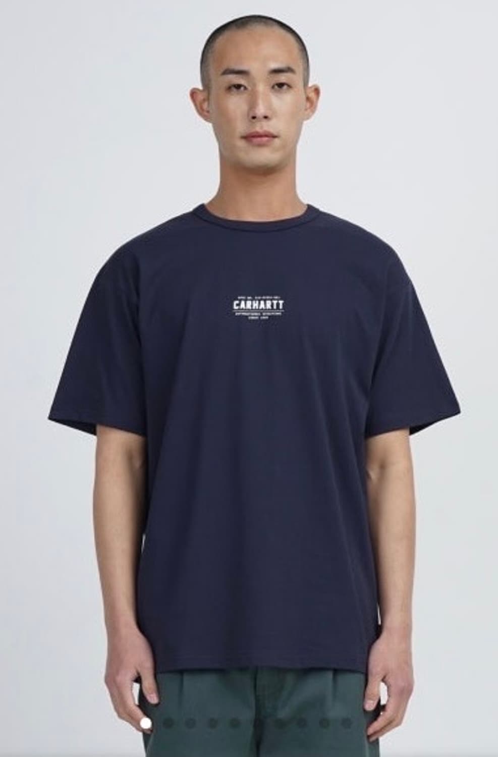 칼하트WIP BATTLE CRY T-SHIRT NAVY 네이비 반팔티셔츠 상품이미지1