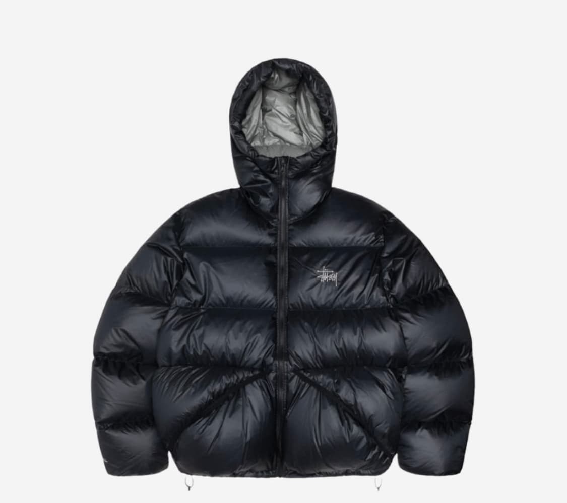 스투시 다운파카 립스탑 팬텀 블랙 s 상품이미지1