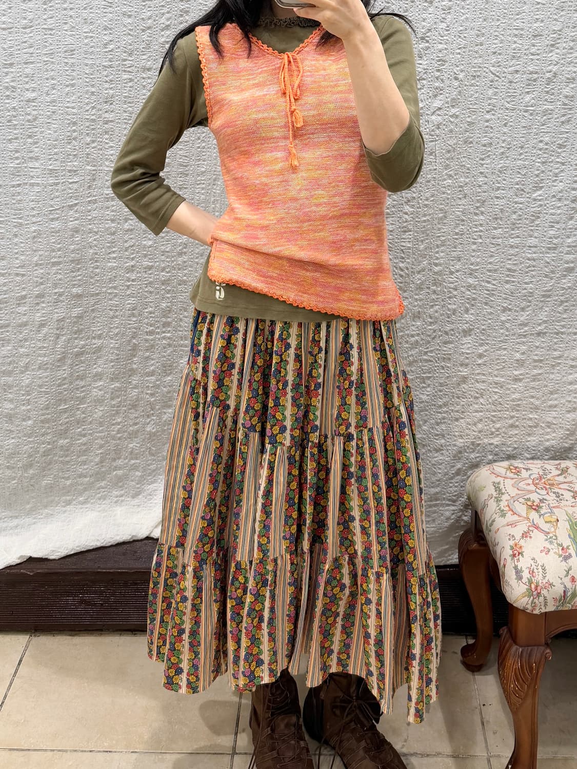 olive whipser frill long sleeve 상품이미지2