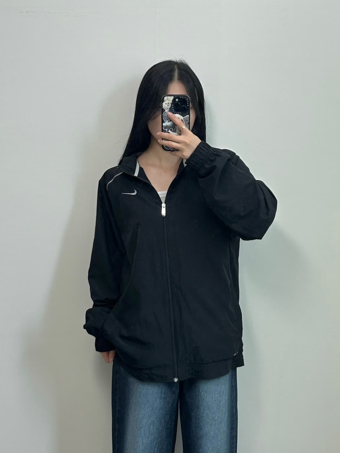 나이키 스우시 블랙 바람막이 자켓 상품이미지1