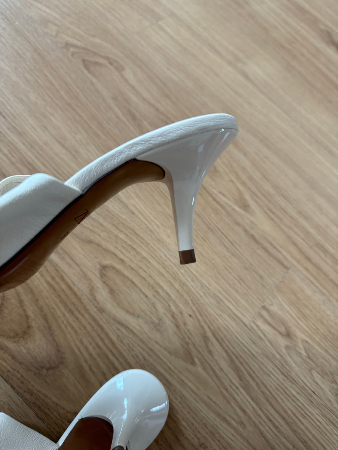 자라 Zara 아이보리 뮬 38 상품이미지4