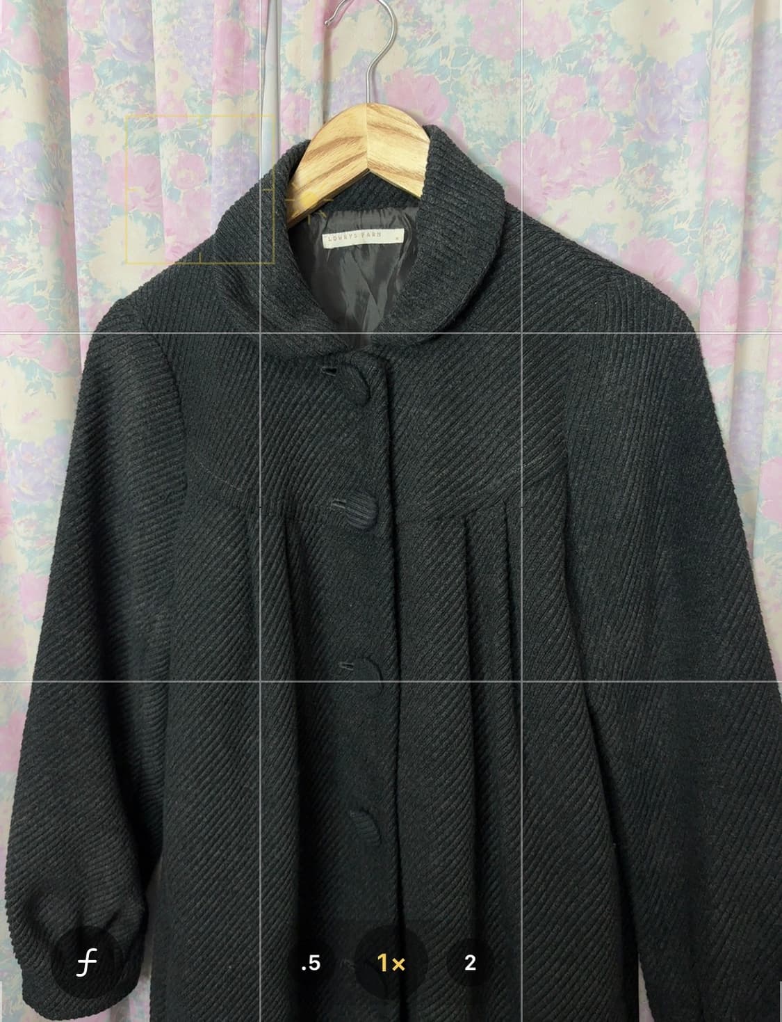 둥근 카라 차콜 롱 코트 상품이미지10