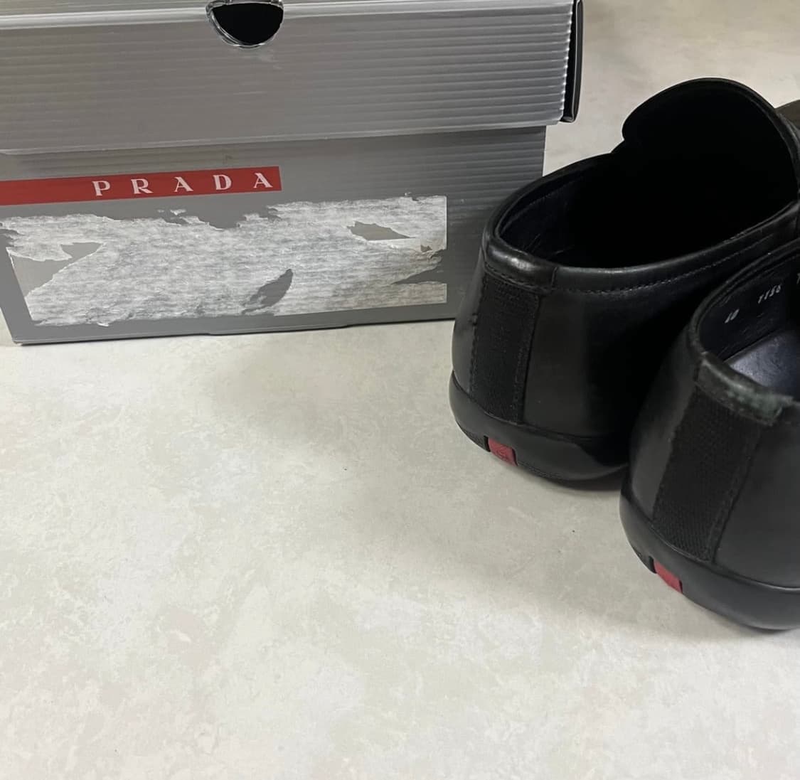 Prada Sports Square Toe Derby Shoes 상품이미지7