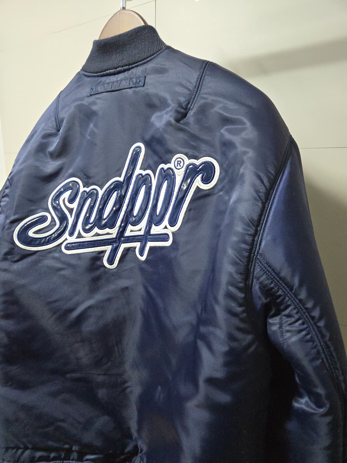 샌드파이퍼 MA-1 리버시블 플라이트 재킷 네이비 블루 L 상품이미지2