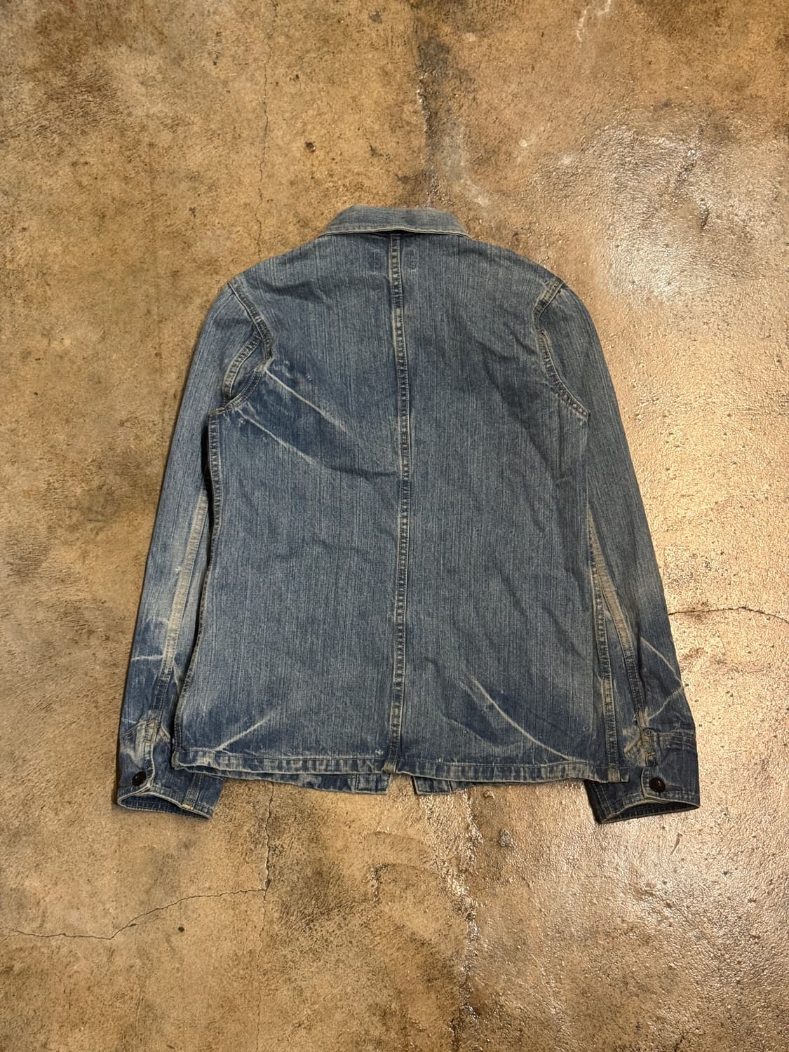 44-55) D.M.G Faded Denim Coverall Jacket 상품이미지9