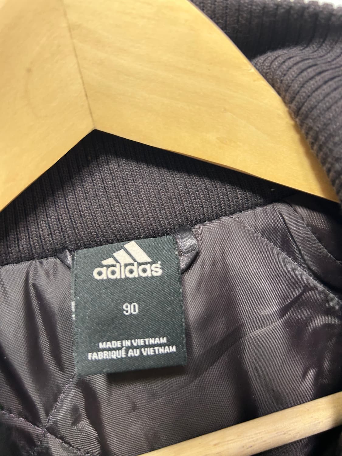 아디다스 딥브라운 새틴 봄버자켓 S 여성  상품이미지4