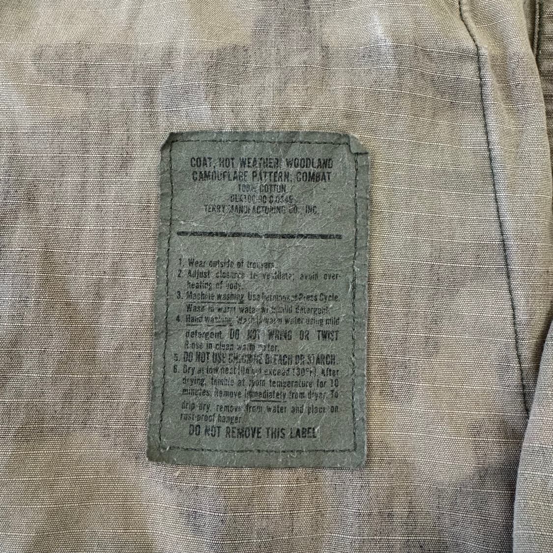 빈티지 US Army 미군 해병대 우드랜드 카모 셔츠 자켓 (XS) 상품이미지7