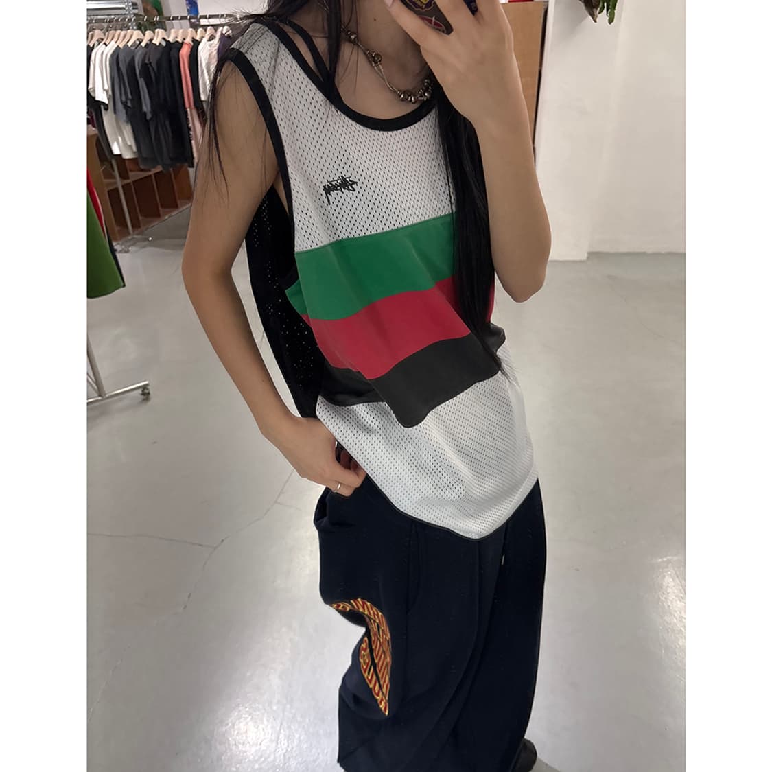 스투시 STUSSY Mesh Sleeveless Top 상품이미지2