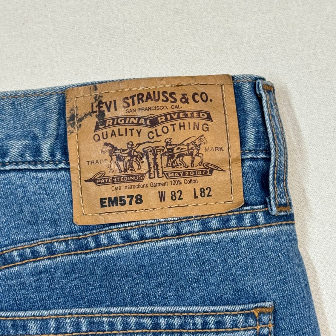 34inch) 리바이스 578 오렌지탭 플레어진 부츠컷 청바지 상품이미지3