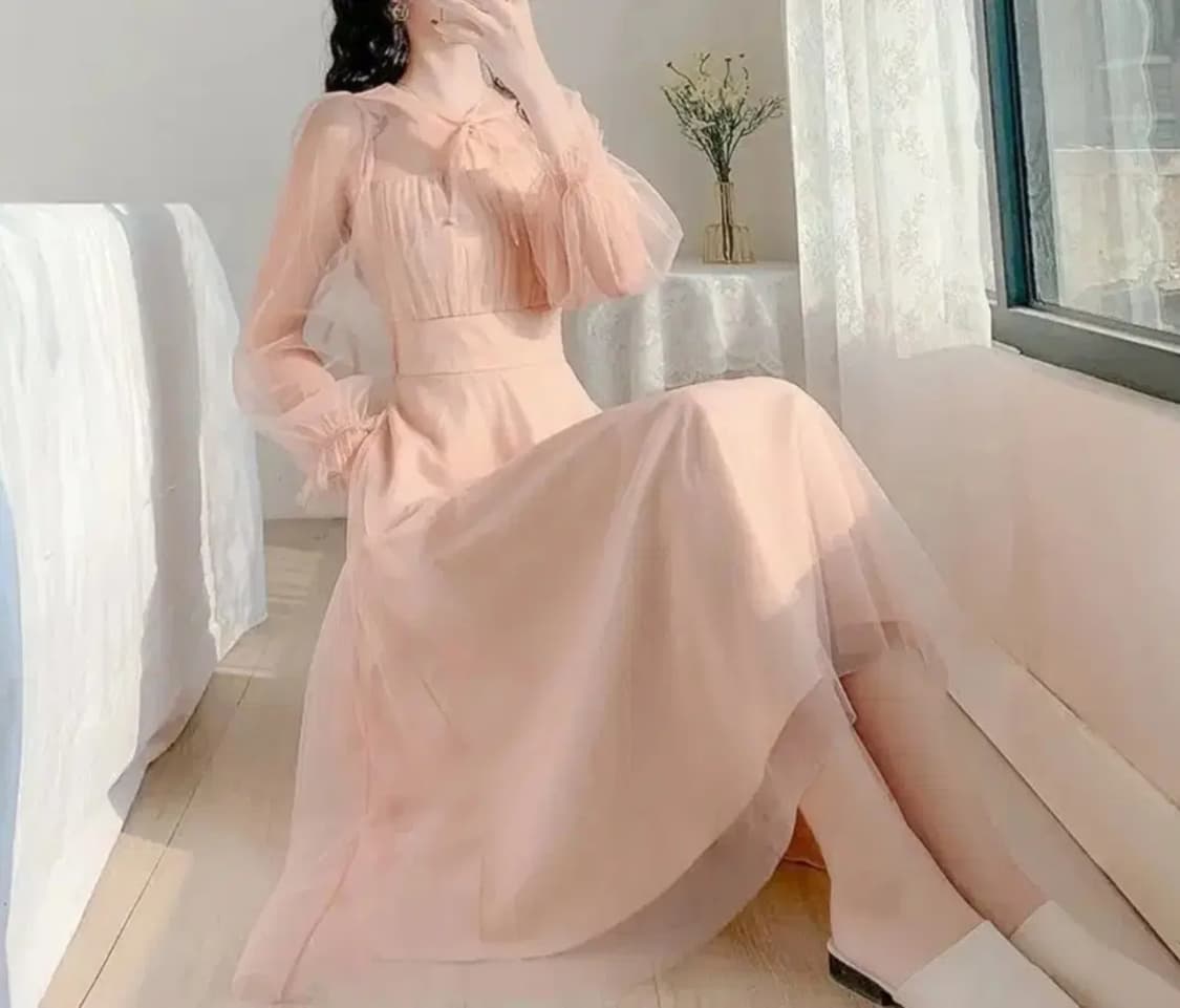 핑크 샤원피스 상품이미지3