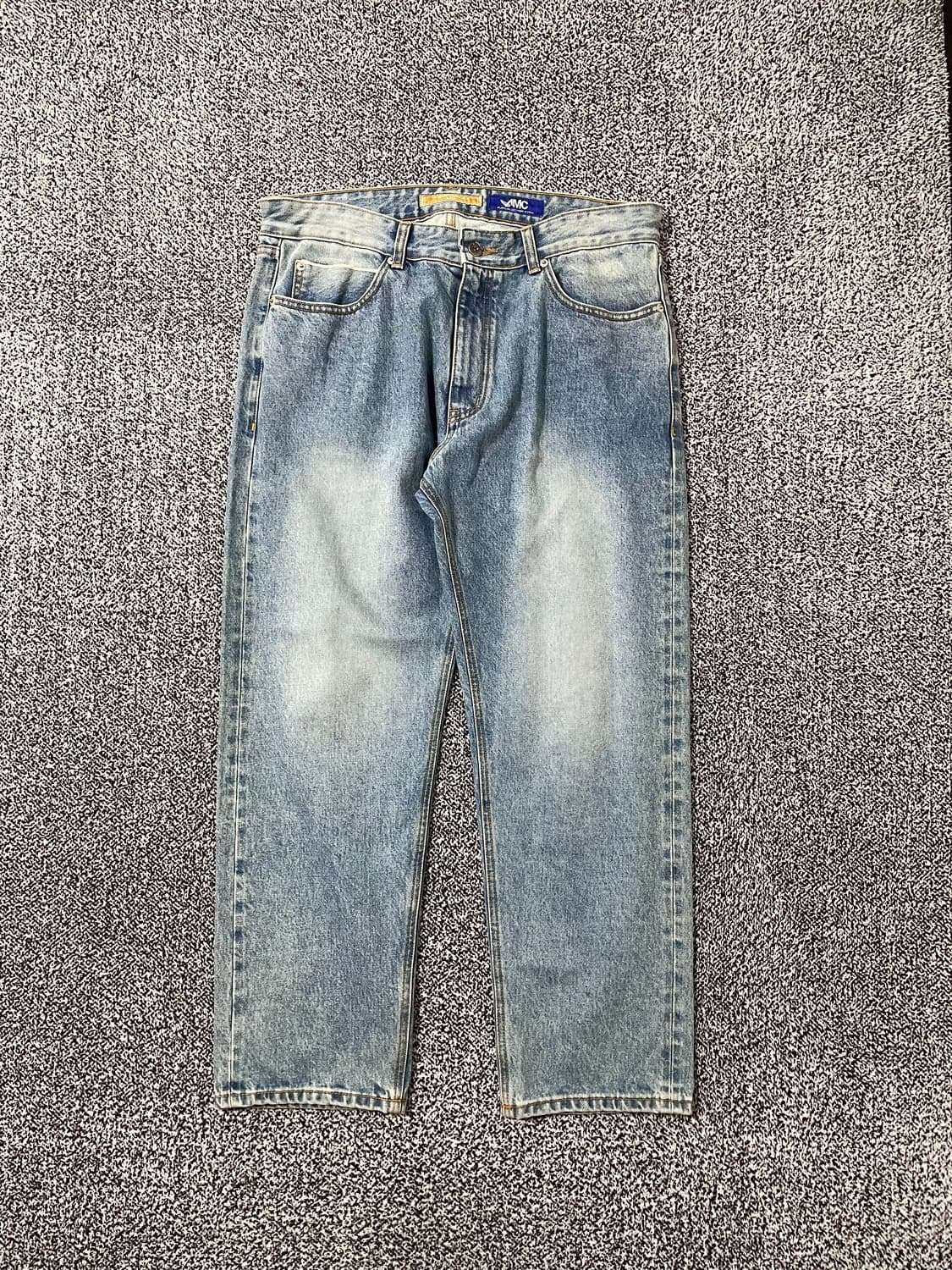 빈티지9. 프리즘웍스 셀비지 스트레이트 핏 워시드 진 데님팬츠 청바지 상품이미지1