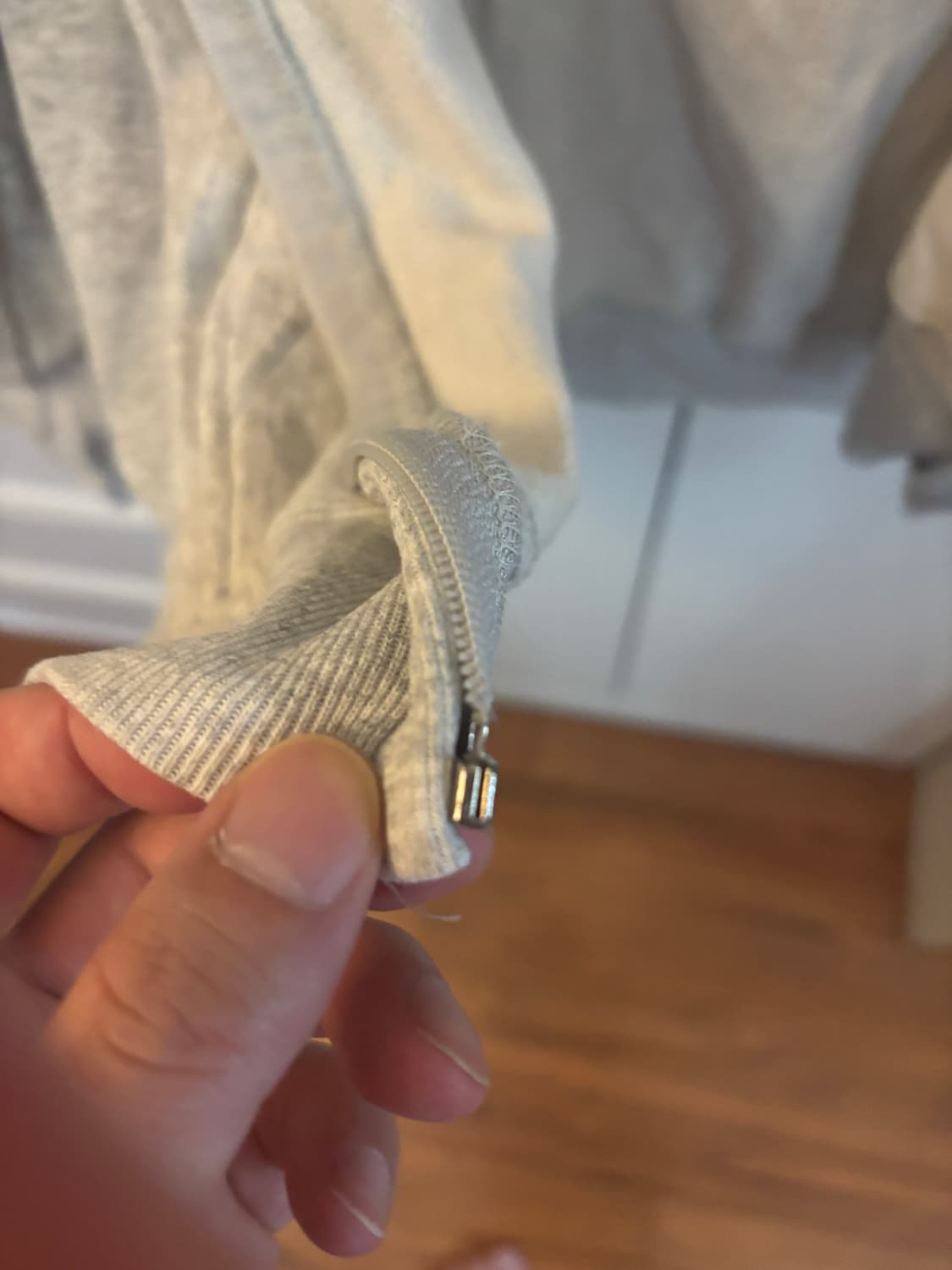 미군 육군 그레이 집업 후드 L 상품이미지3