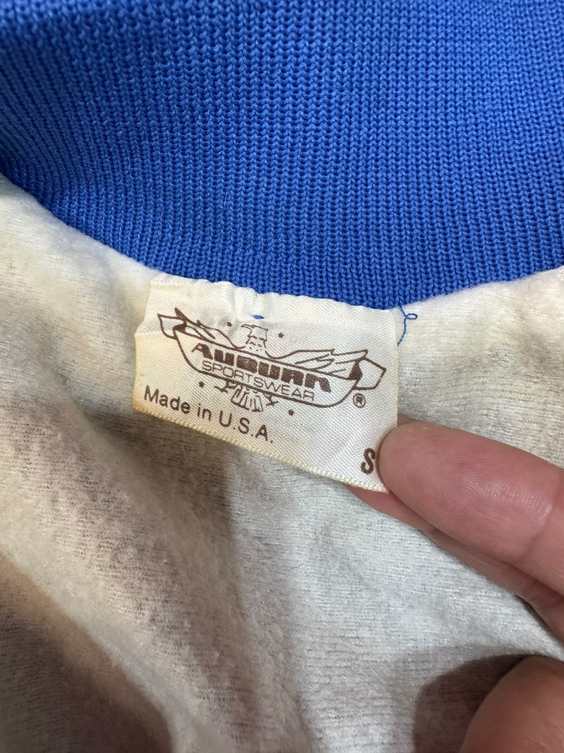 90s 오번 스포츠 새틴 봄버 자켓 made in USA (S) 상품이미지5