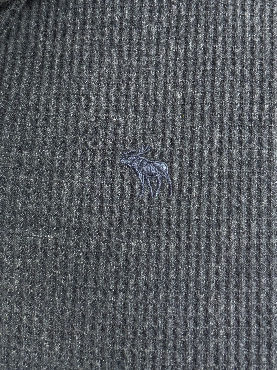 아베크롬비 오버핏 양털 자수로고 니트 후드집업  상품이미지5