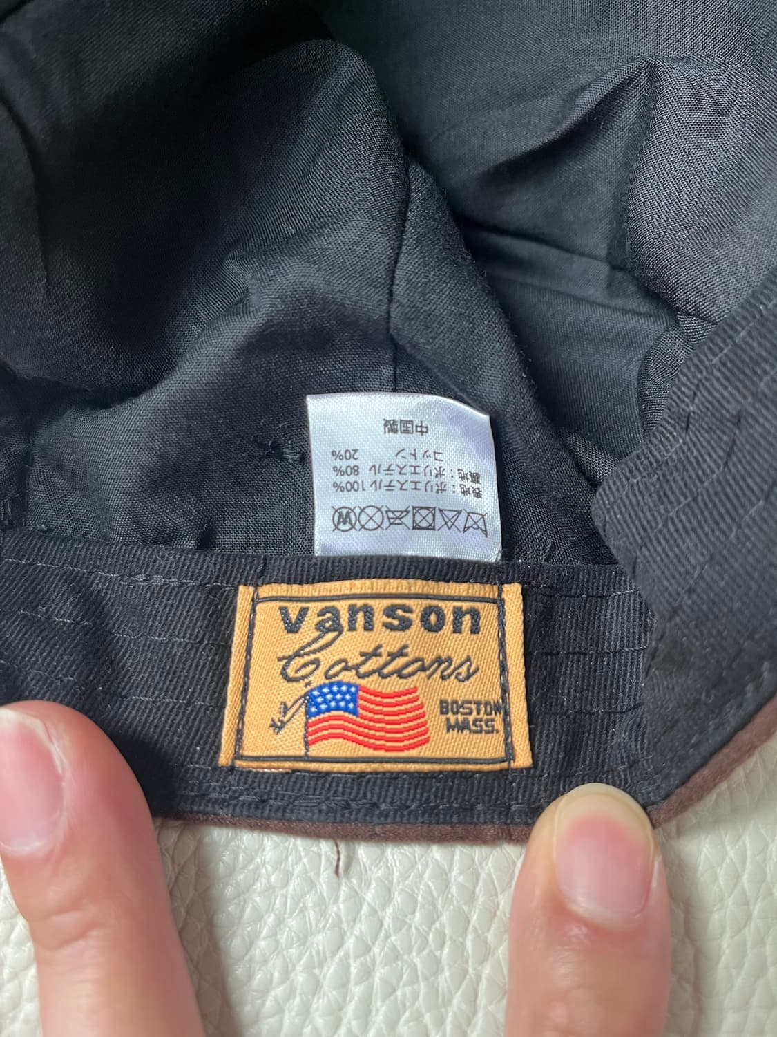 Vanson 스웨이드 성조기 캡 상품이미지6