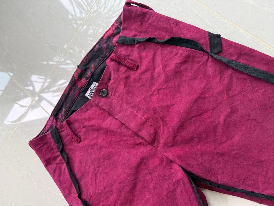 Zambarrett burgundy shorts 상품이미지2
