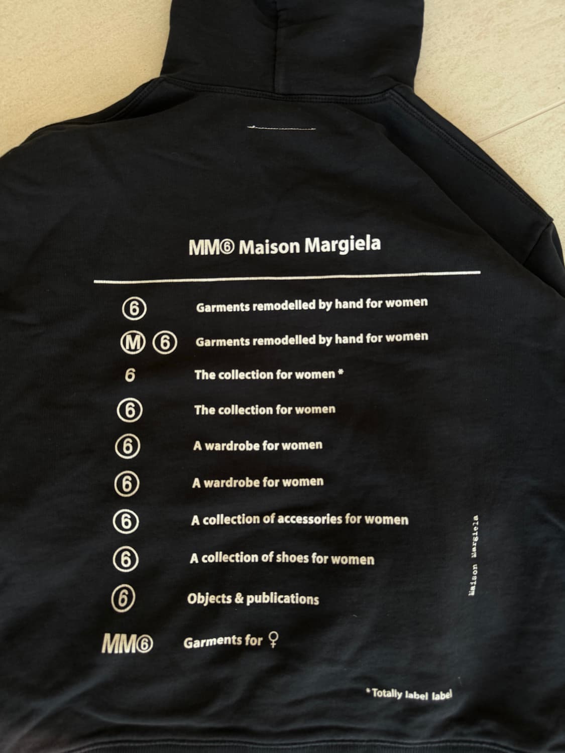 MM6 마르지엘라 블랙 후드티 상품이미지3