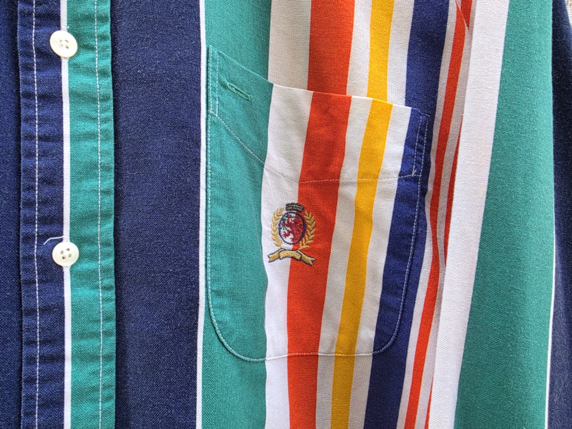 90s 타미 힐피거 멀티 컬러 셔츠 상품이미지3