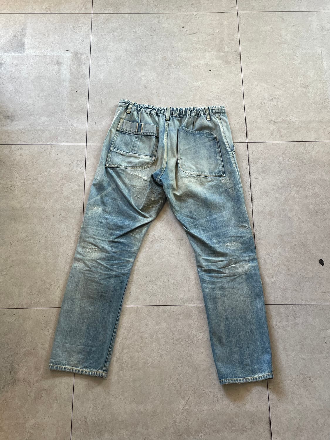 AOZORA 아오조라 워싱 데님 팬츠 상품이미지1