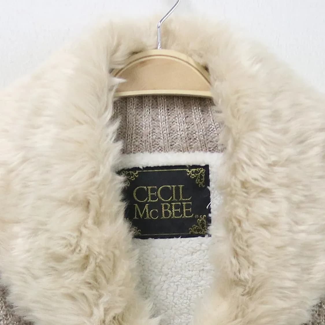 세실맥비 퍼 카라 니팅 자켓 61779 상품이미지3