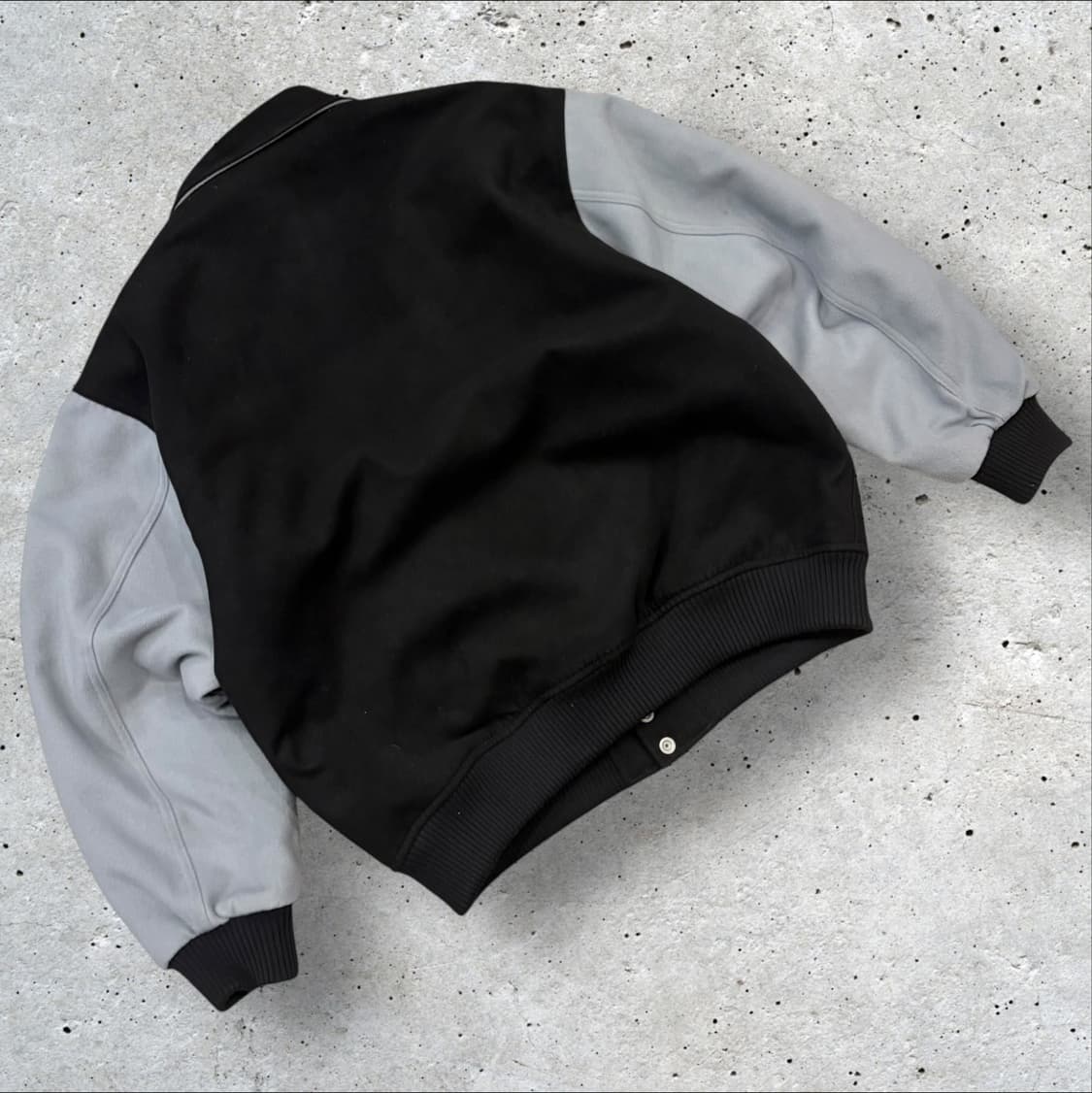 [S] 빔즈 블랙/회색 스타디움 바시티 자켓 B948 상품이미지2