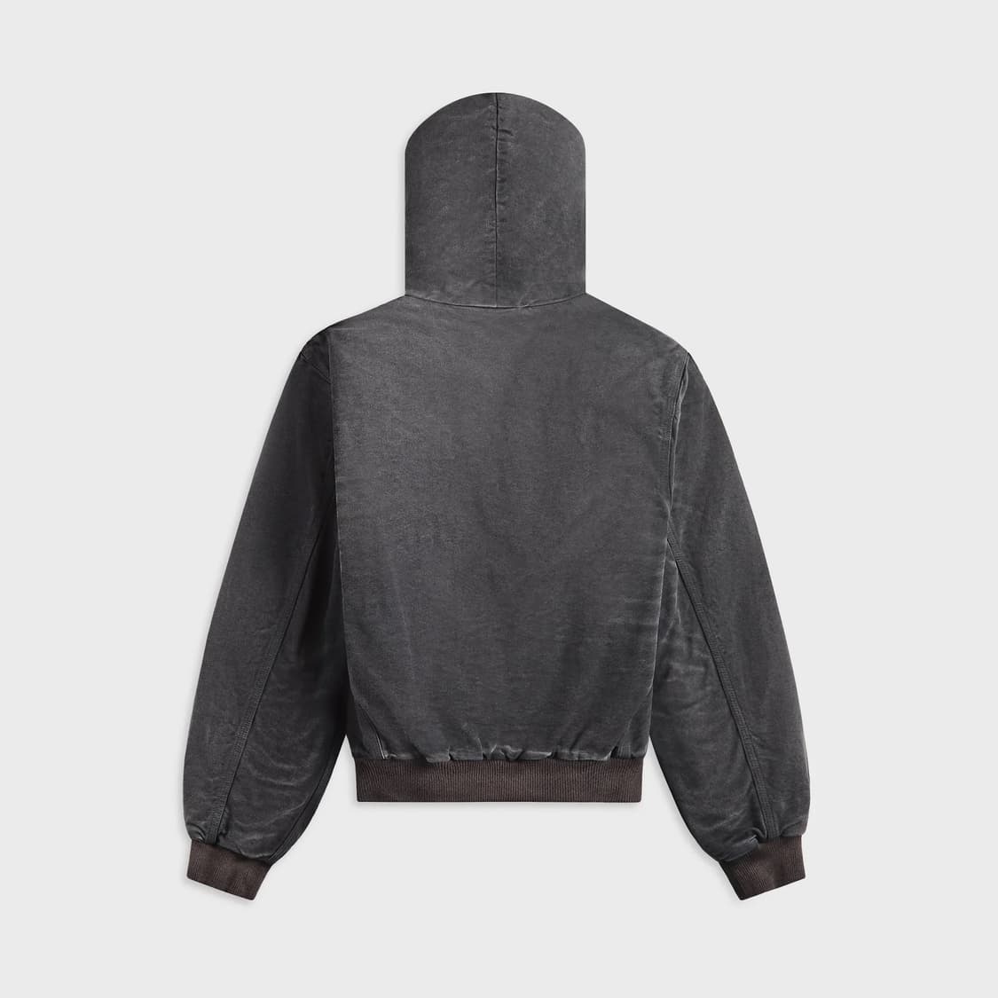 새상품) 오라리 프로덕트 다이드 오가닉 코튼 덕 숏 후드 집업 파카 상품이미지2