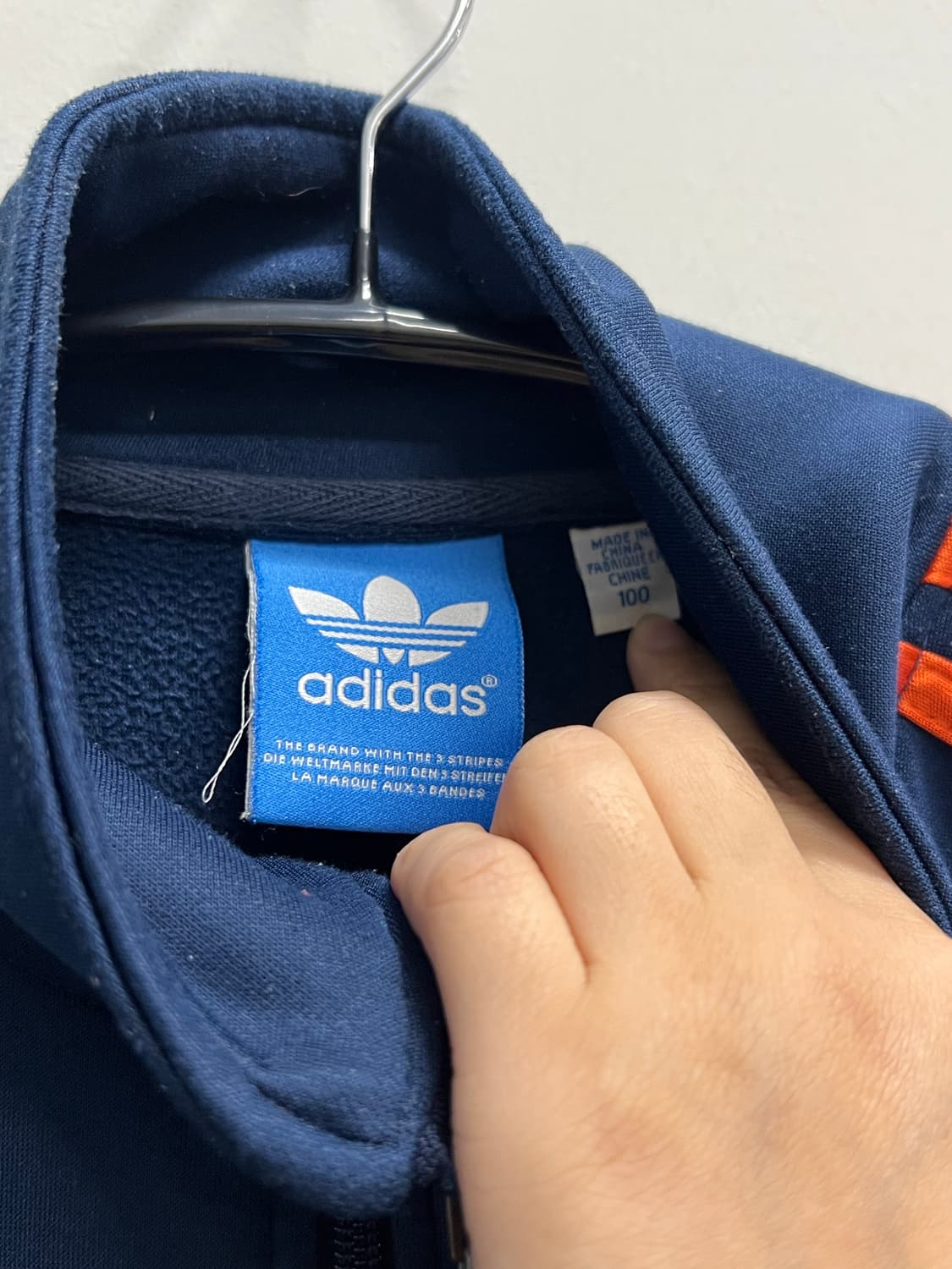 아디다스 구형 파이어버드 트랙탑 져지 네이비/오렌지 상품이미지5