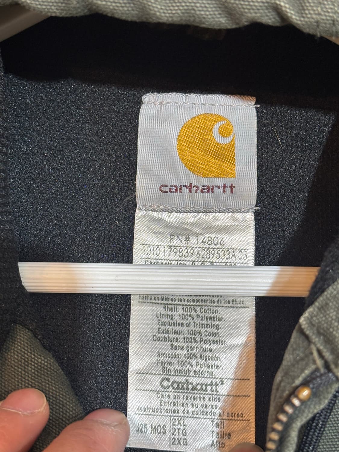 carhartt 칼하트 모스그린 덕 액티브 자켓 j25 mos  상품이미지5