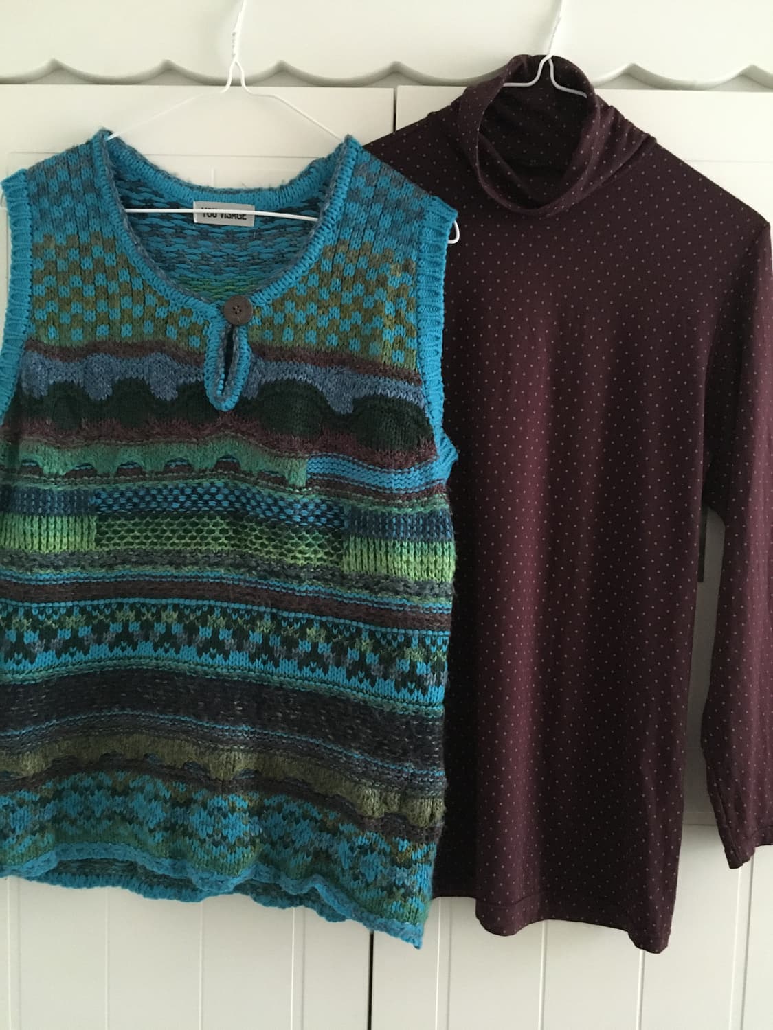 일본빈티지 하구미 스즈코 모리걸 히피 청록 아오이유우 레이어드 코디세트 상품이미지3