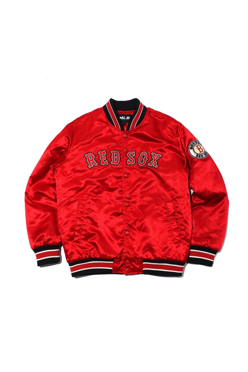 MLB 보스턴 레드삭스 오버핏 바시티 샤틴 점퍼 size 95 상품이미지1