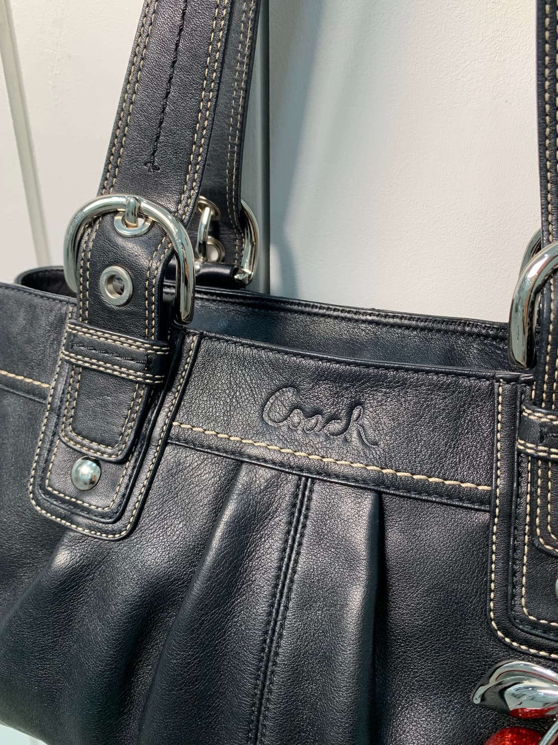 🖤 Coach 올블랙 숄더백 상품이미지4