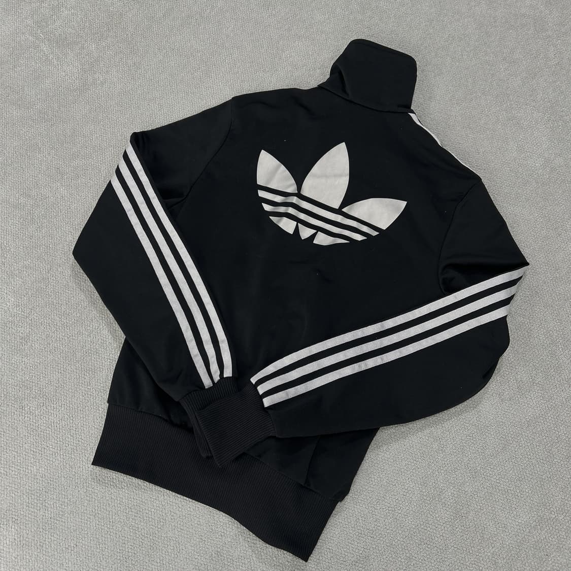 아디다스 블랙 불꽃 져지 집업 90 상품이미지4