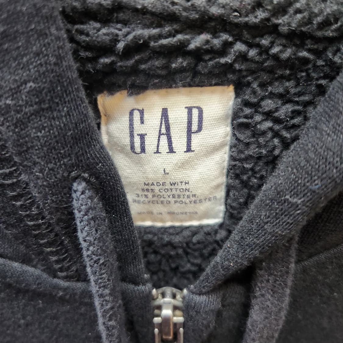 GAP 갭 빅로고 자수 (안감양털)후드집업 L(XL) 상품이미지4