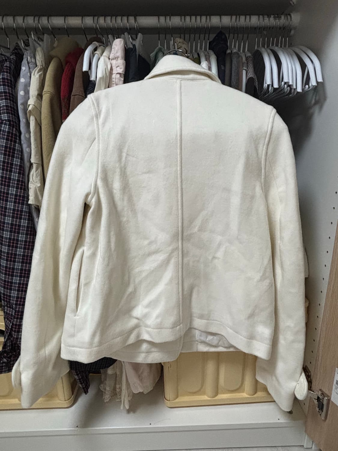 리즈리사 아이보리 숏더플코트 갸루 상품이미지2