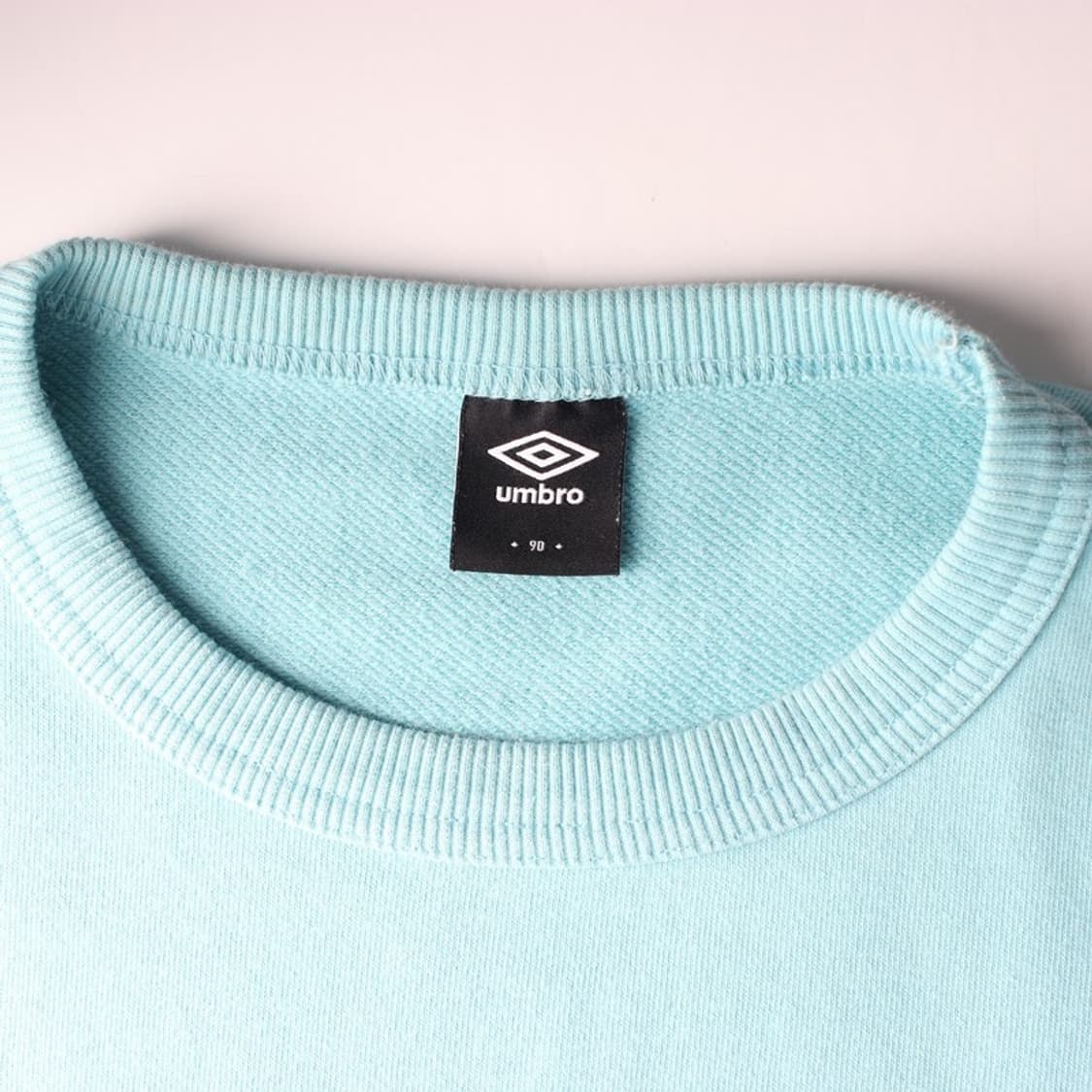 UMBRO 민트 블루 미니 로고 맨투맨 90 상품이미지5