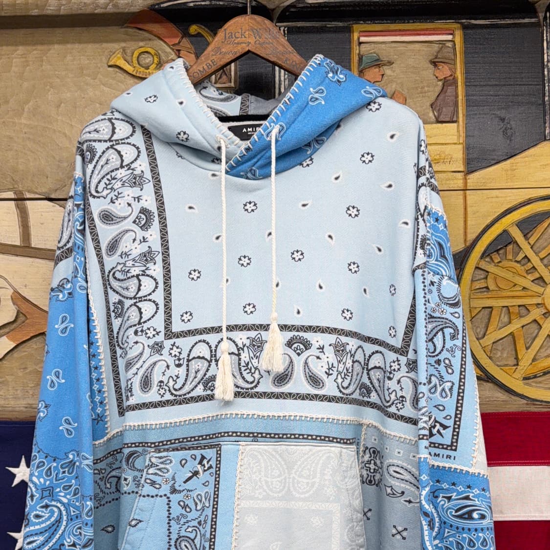 Amiri 아미리 블랭킷 스티치 후드 상품이미지2